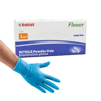 FLOWER Rękawiczki nitrylowe bezpudrowe L 100 szt.